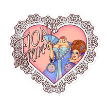 Load image into Gallery viewer, Off With Her Head! (Heart) Bubble-free sticker
