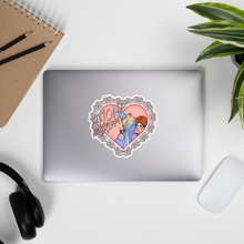 Load image into Gallery viewer, Off With Her Head! (Heart) Bubble-free sticker